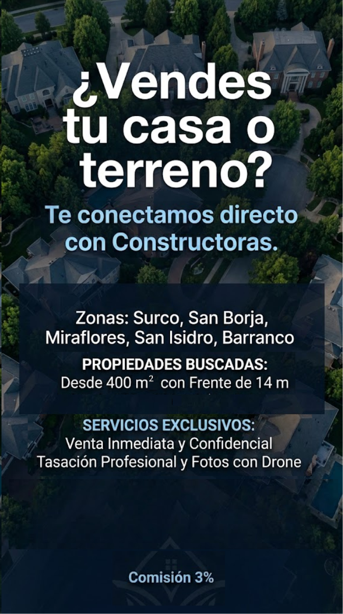¿Tienes un terreno o casa?